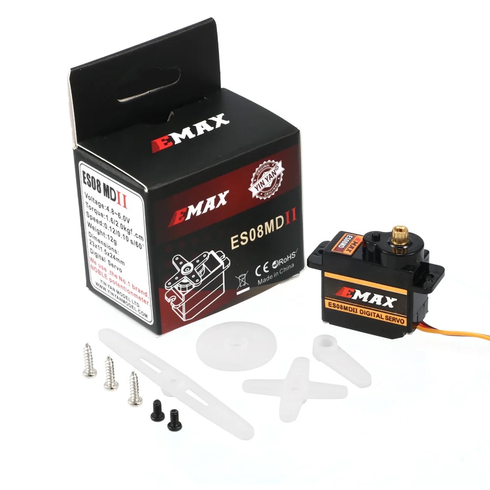 EMAX ES08MDII  ES08MD II Metal - огляд і ціна Servo Sg90