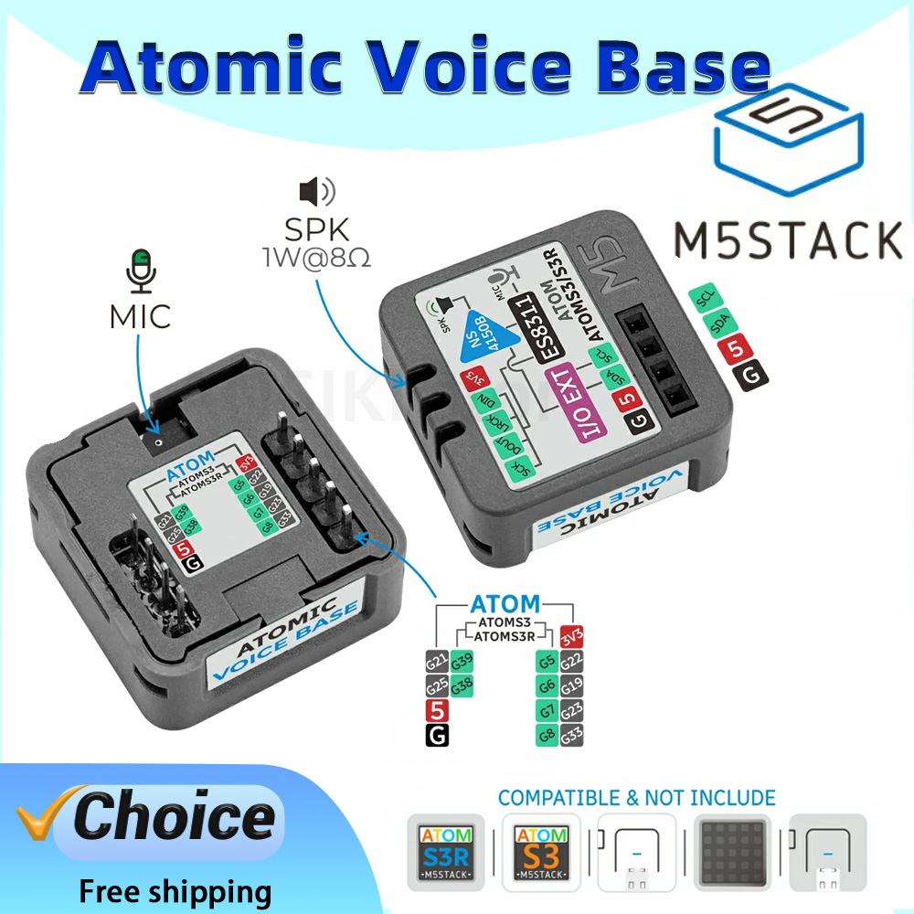 M5Stack Atomic Voice Base ES83 - огляд і ціна Microphone Module