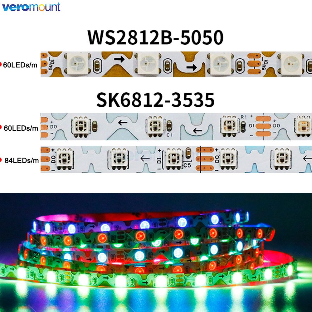 6mm Narrow With PCB S Shape Fl - огляд і ціна Ws2812B Strip 5V