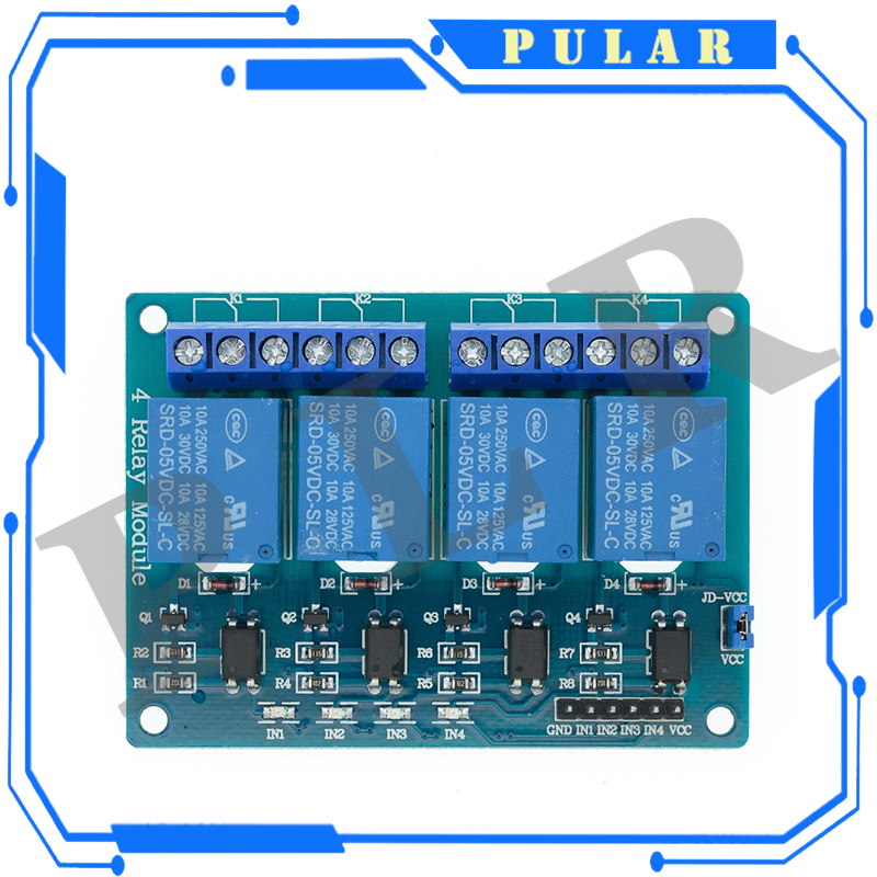 1Pc PLR 5v 1 2 4 8 Channel Rel - огляд і ціна Relay Module 4 Channel