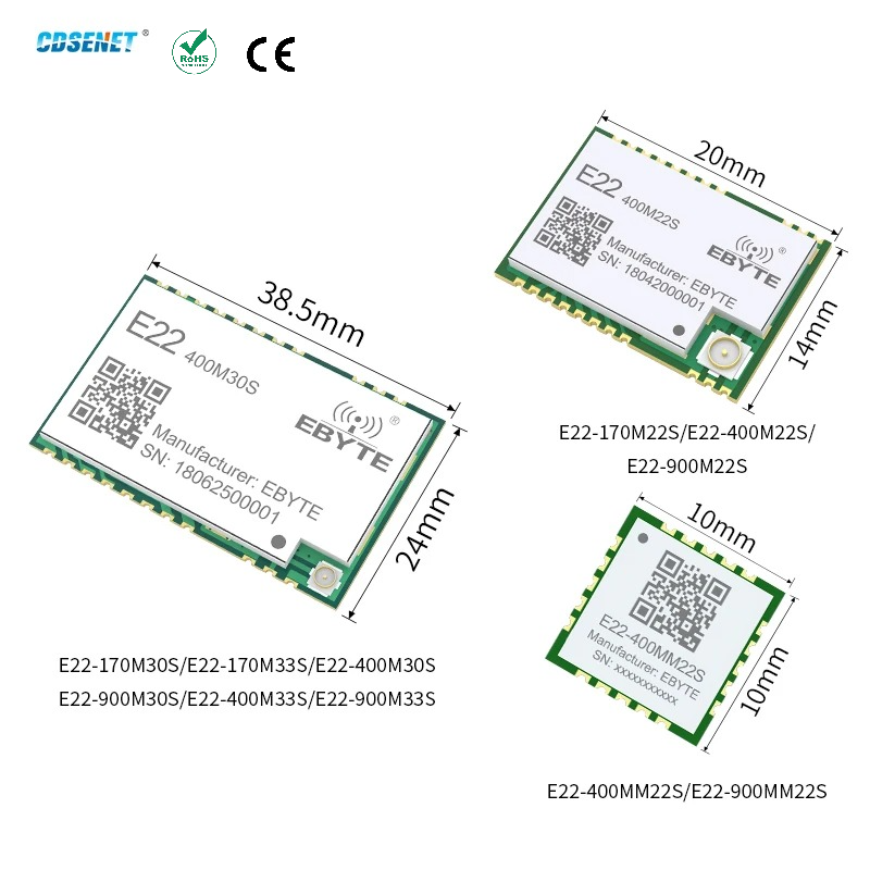 170/433/868/915Mhz LoRa SX1262 - огляд і ціна Lora Rfm95