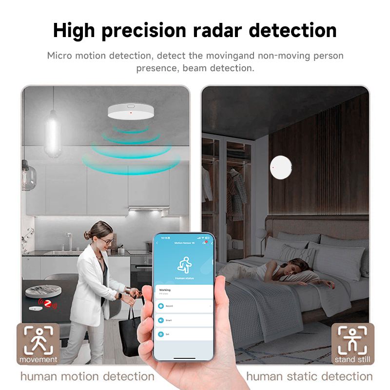 Tuya Zigbee 3.0 24GHz MmWave H - огляд і ціна Pir Motion Sensor