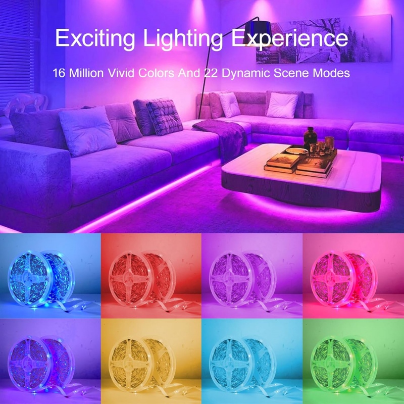 Smart LED Strip Lights 1m-20m  - огляд і ціна Ws2812B Strip 5V