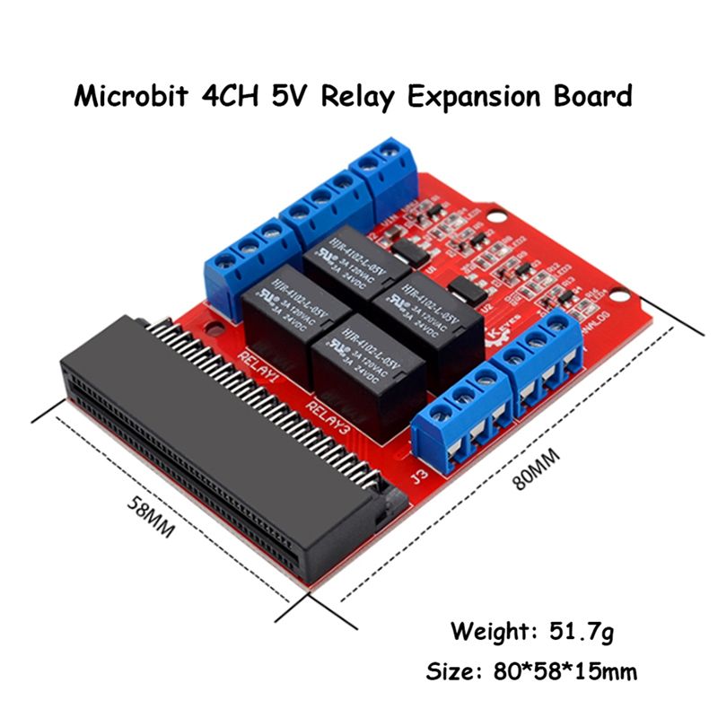 A64I Microbit 4 Channel Relay  - огляд і ціна Relay Module 4 Channel