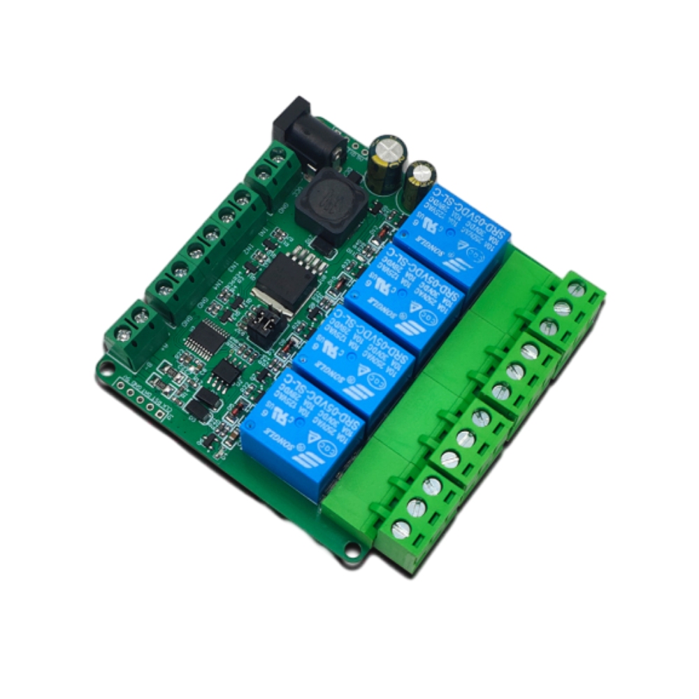 1PC DC7-24V Modbus RTU 1/2/4 C - огляд і ціна Relay Module 4 Channel