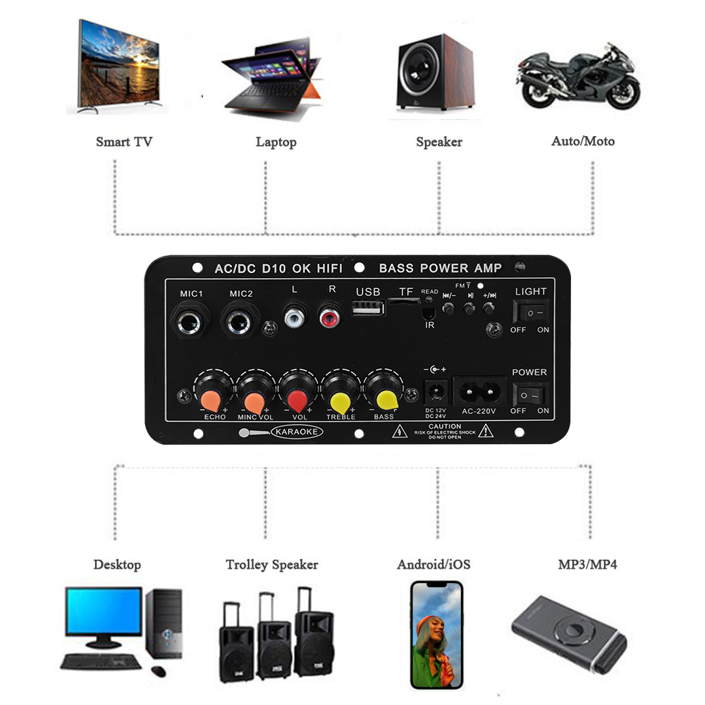 D10 Digital Bluetooth Amplifie - огляд і ціна Microphone Module
