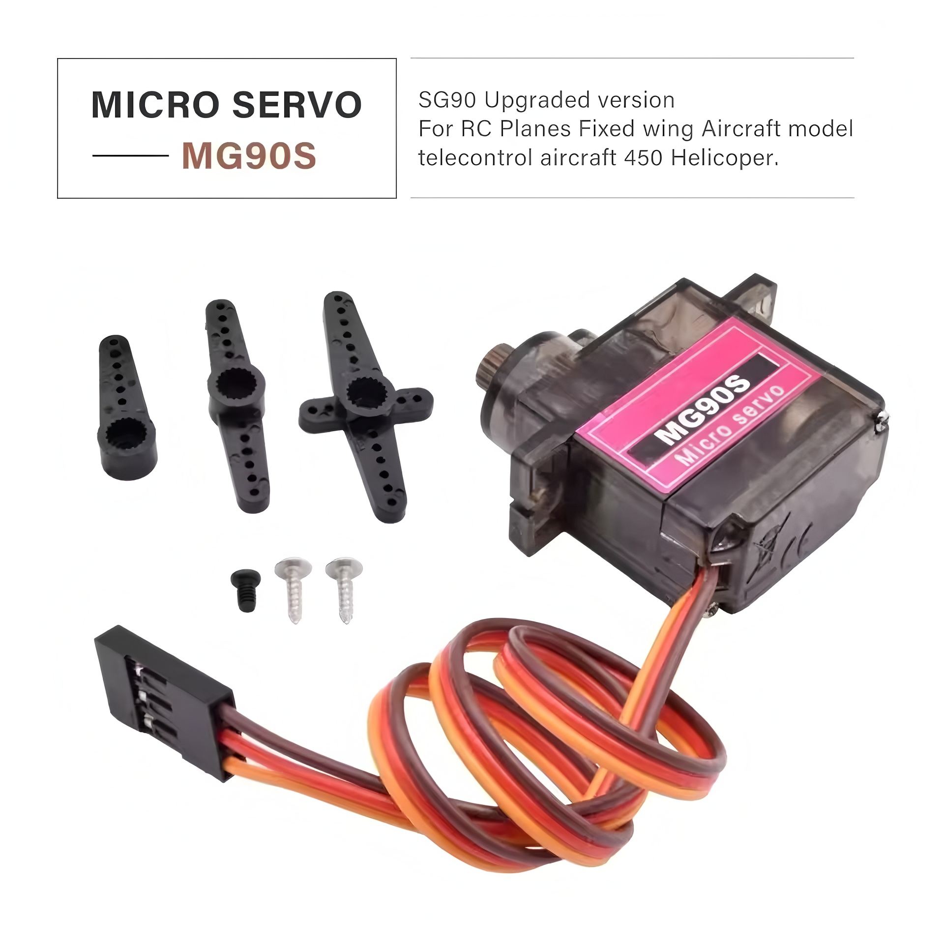 4/5/10/20pcs MG90S Micro Servo - огляд і ціна Servo Sg90