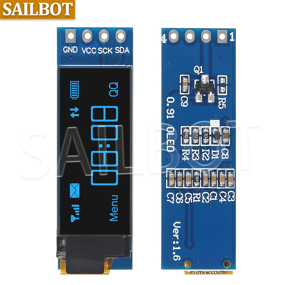 1-10PCS 0.91 inch OLED module  - огляд і ціна Ssd1306