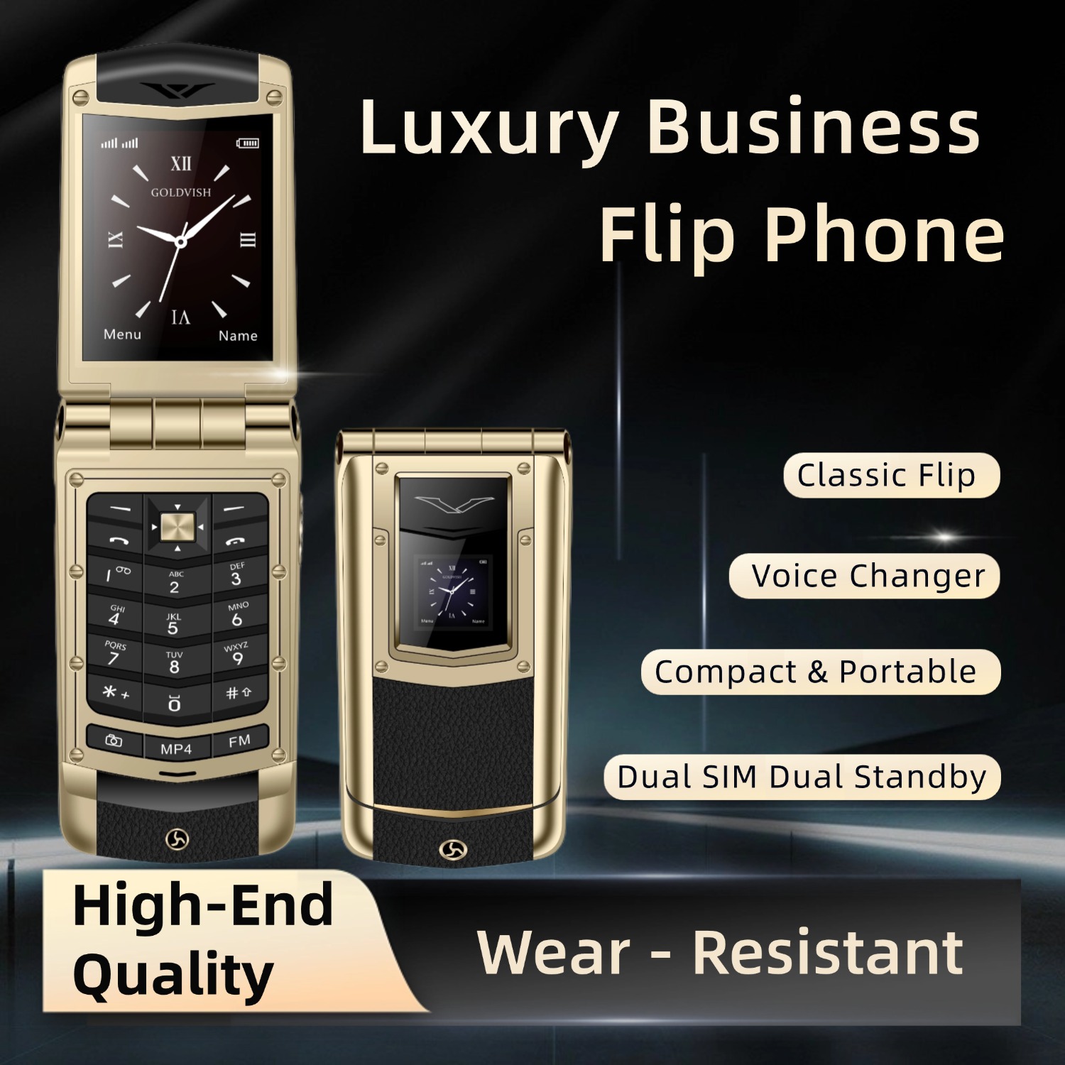 Luxury Metal Flip Phone for Me - огляд і ціна Tft Display 2.4